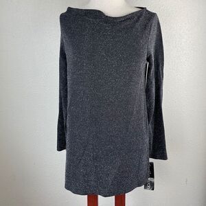 NWT Carol Anderson Black Metallic Silver Dress Top and Matching Pants Size S